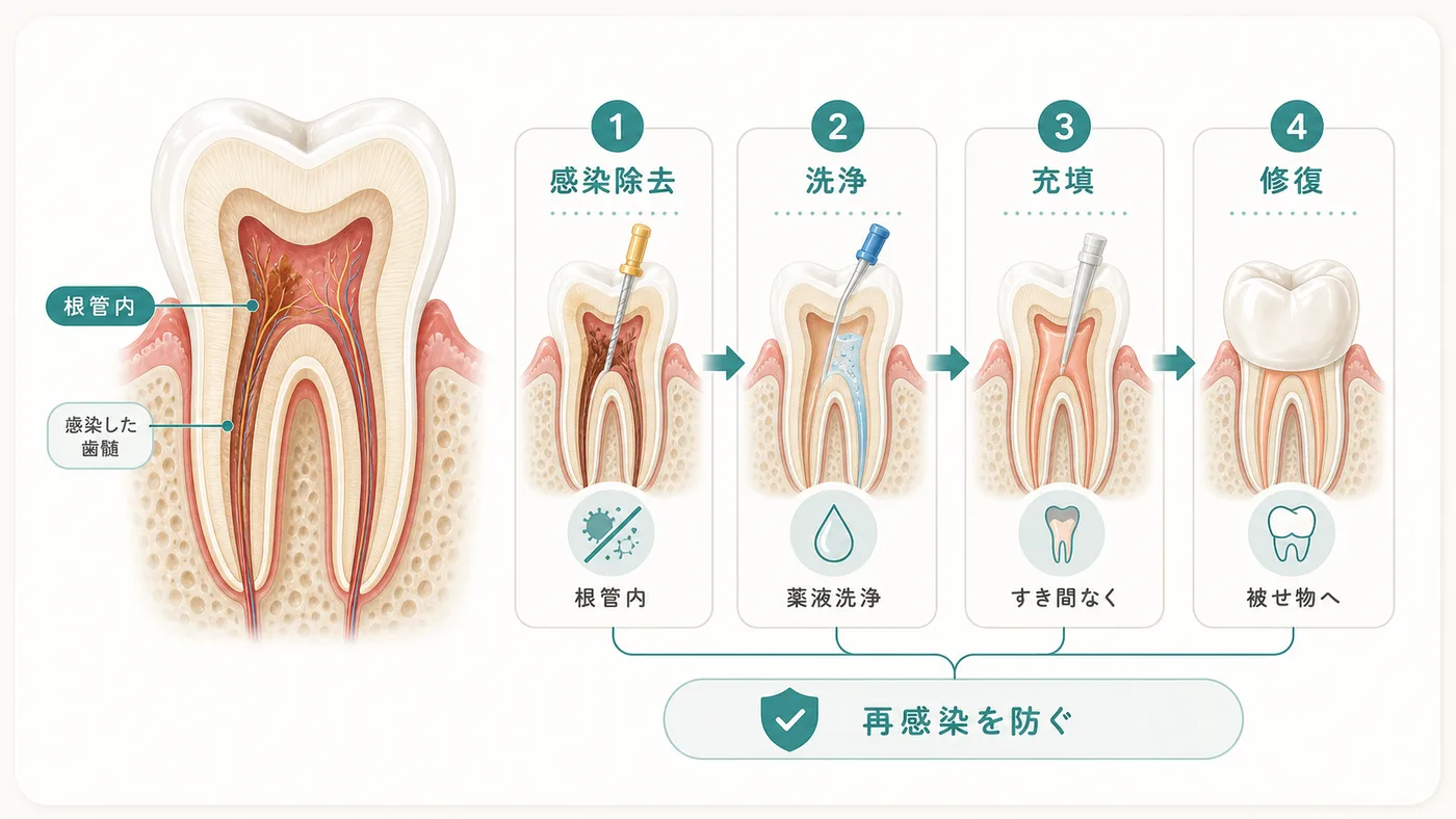 根管治療の種類 根管治療の種類